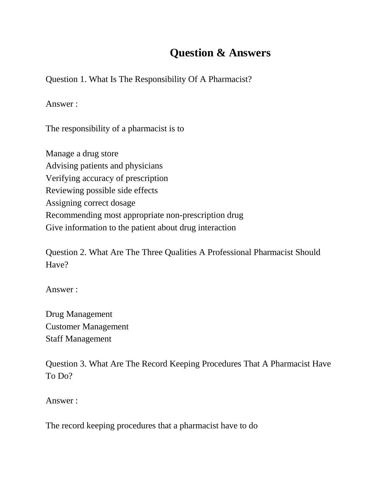 INI CET Pharmacy Practice Paper - Page 1