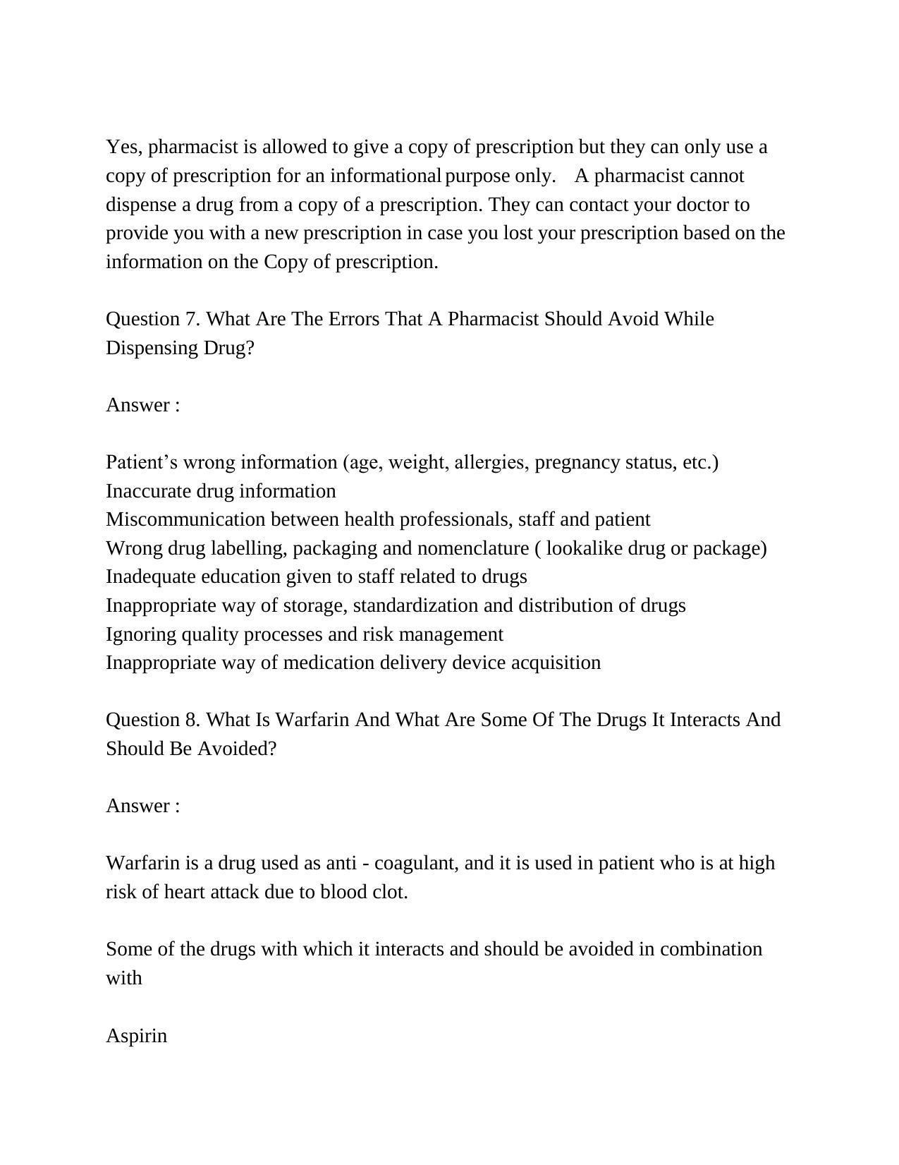 INI CET Pharmacy Practice Paper - Page 3