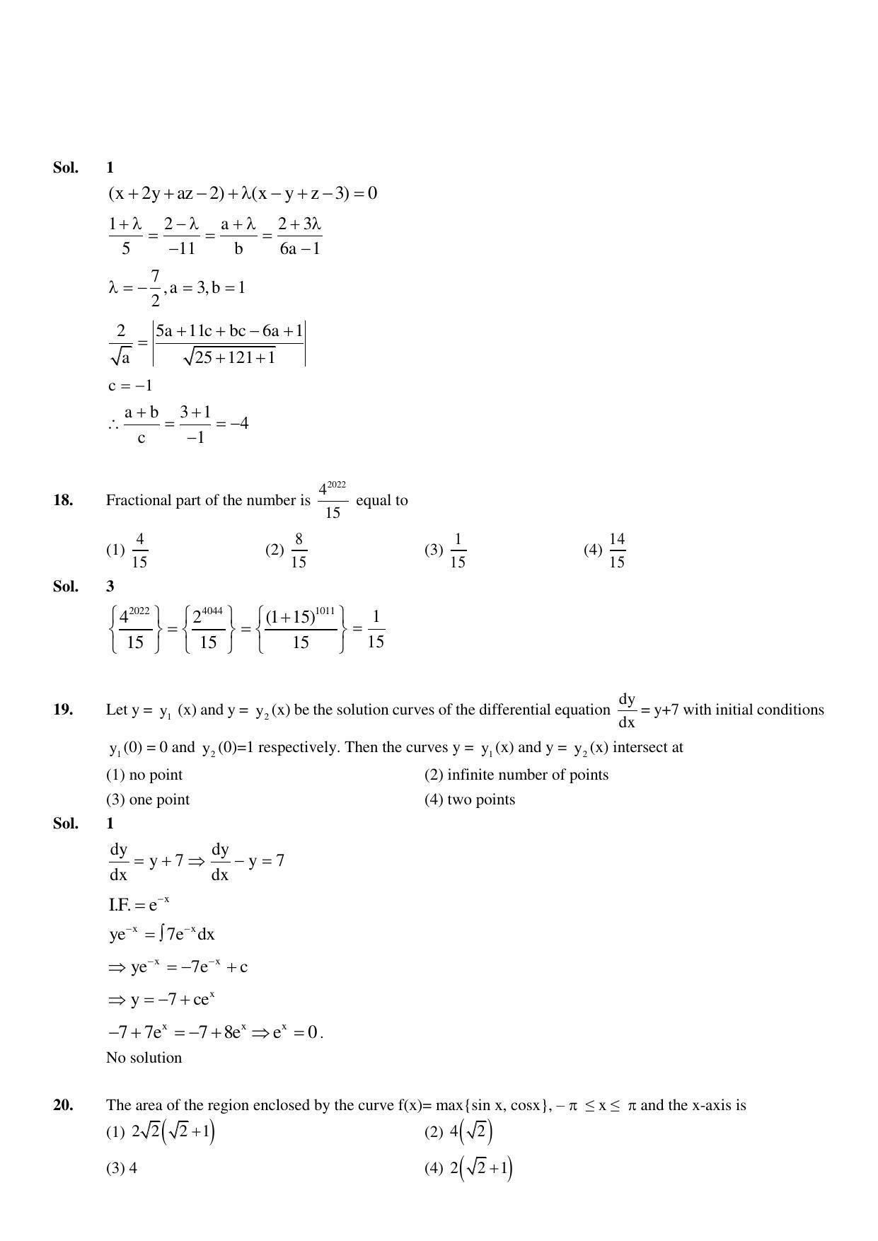 JEE Mains 2023: 13th April 2023 Shift-1 (Morning) Question Paper With Solution (April, Session-2) - Page 8