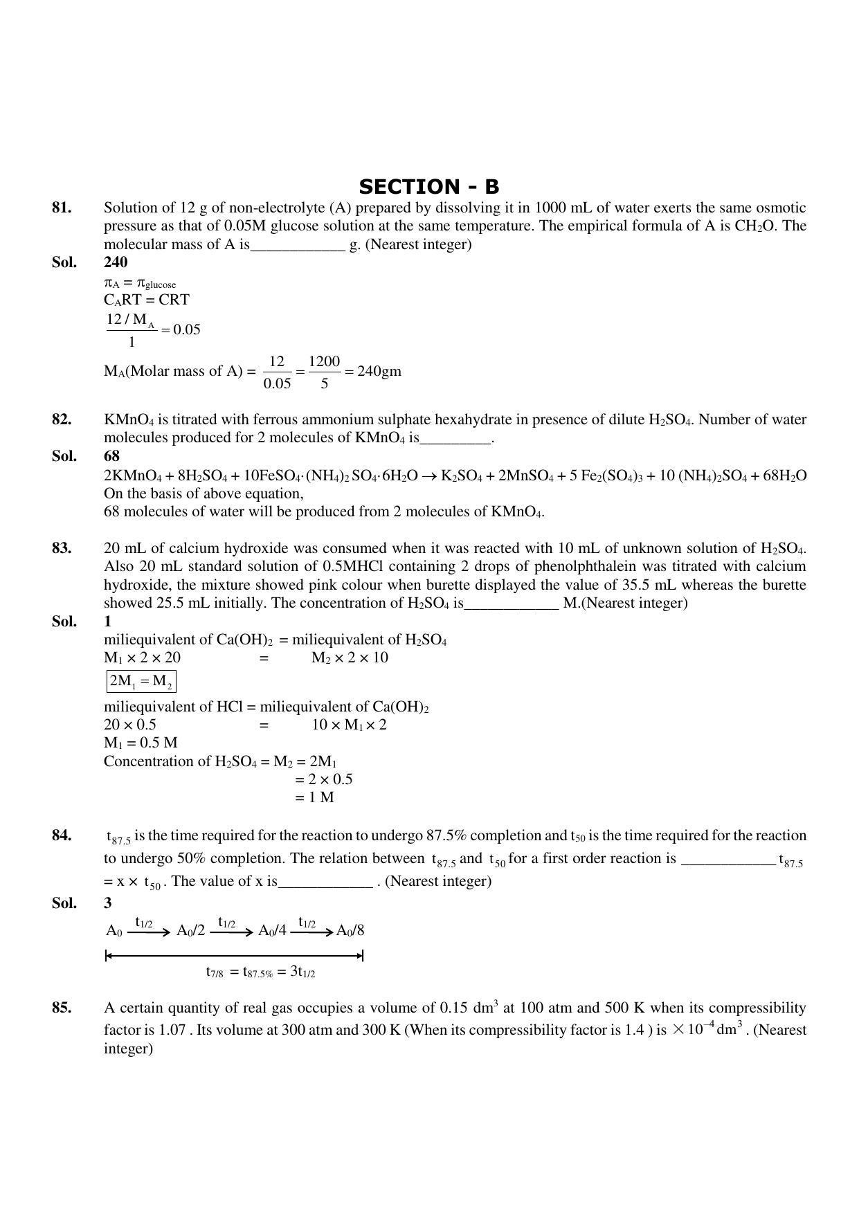 JEE Mains 2023: 13th April 2023 Shift-1 (Morning) Question Paper With Solution (April, Session-2) - Page 36