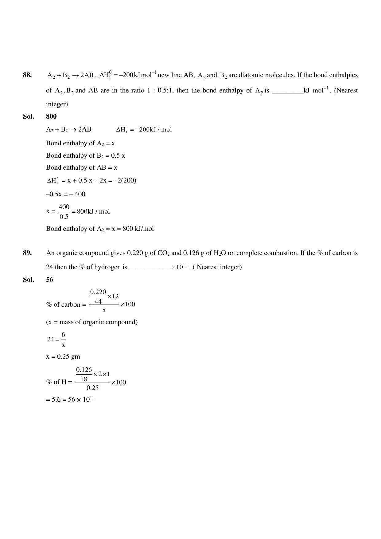 JEE Mains 2023: 13th April 2023 Shift-1 (Morning) Question Paper With Solution (April, Session-2) - Page 38
