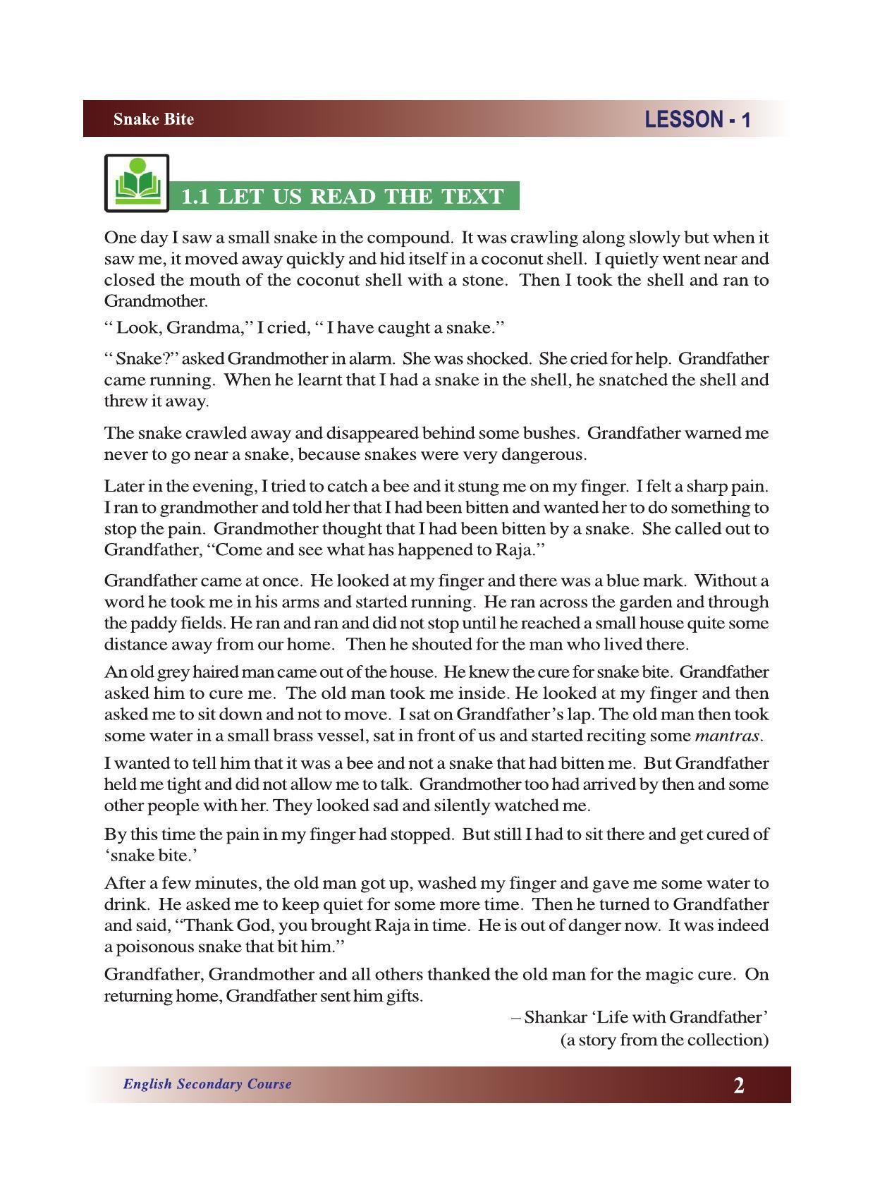 CGSOS Class 10 English eBook (English Medium) - Page 8