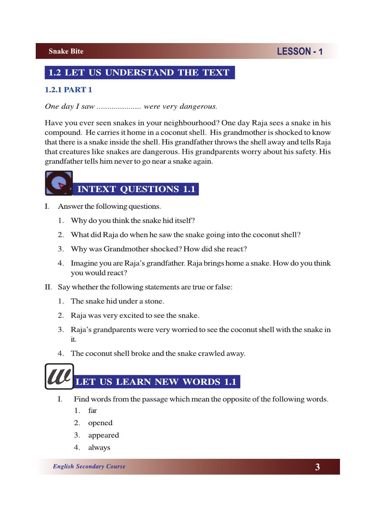 CGSOS Class 10 English eBook (English Medium) - Page 9