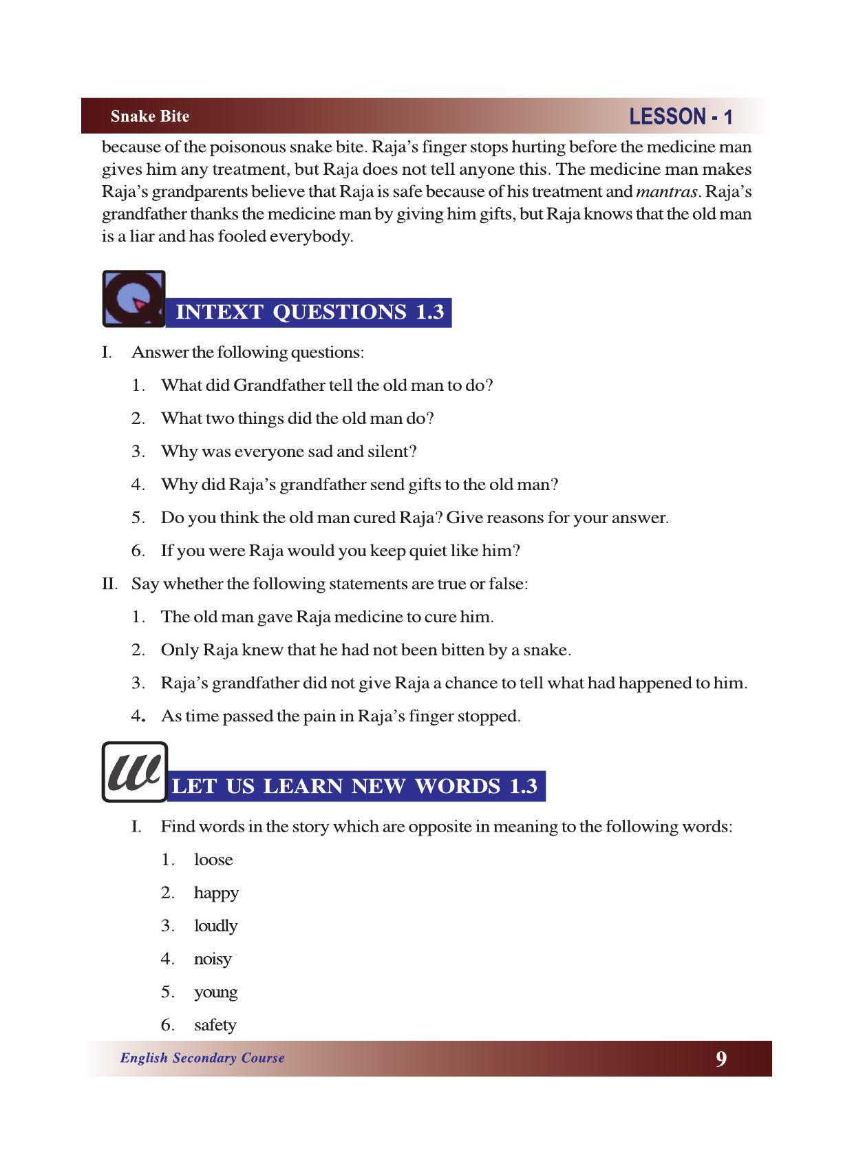 CGSOS Class 10 English eBook (English Medium) - Page 15