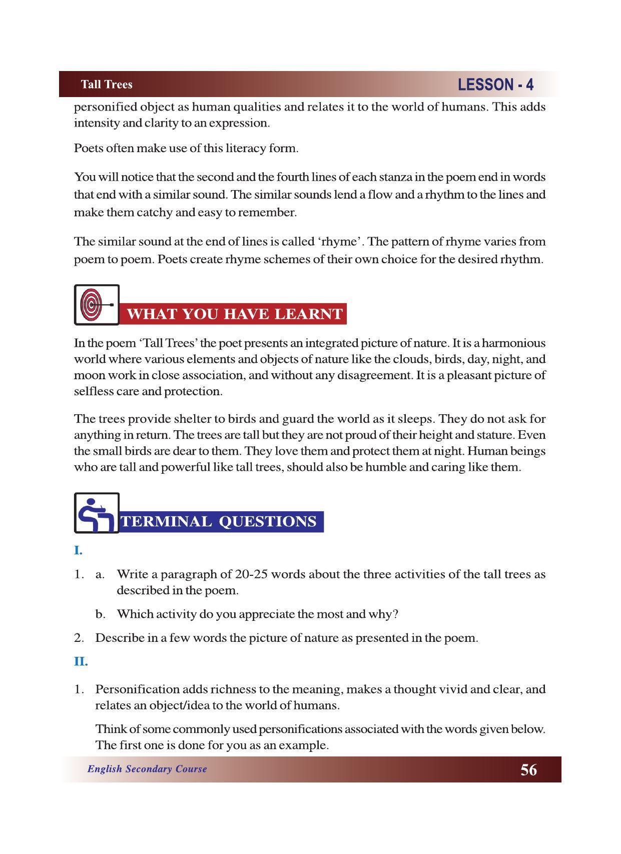 CGSOS Class 10 English eBook (English Medium) - Page 62