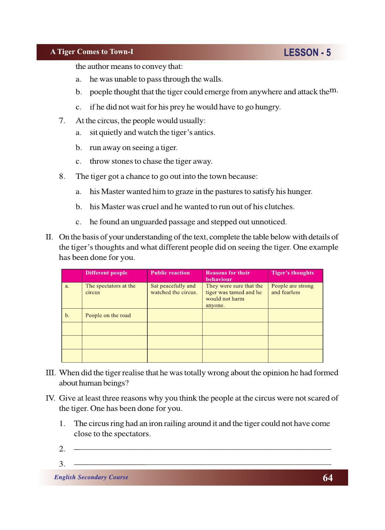 CGSOS Class 10 English eBook (English Medium) - Page 70