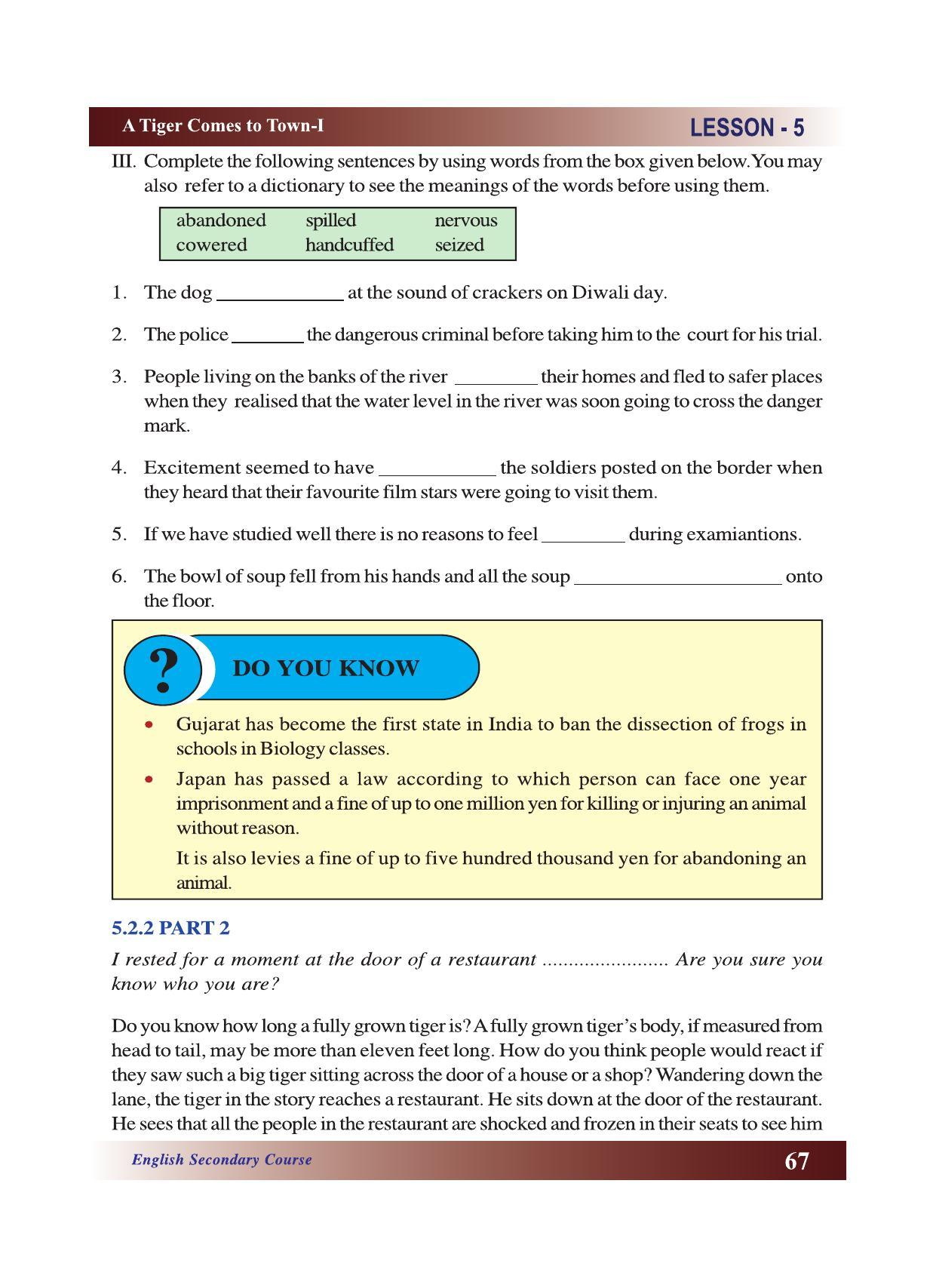 CGSOS Class 10 English eBook (English Medium) - Page 73