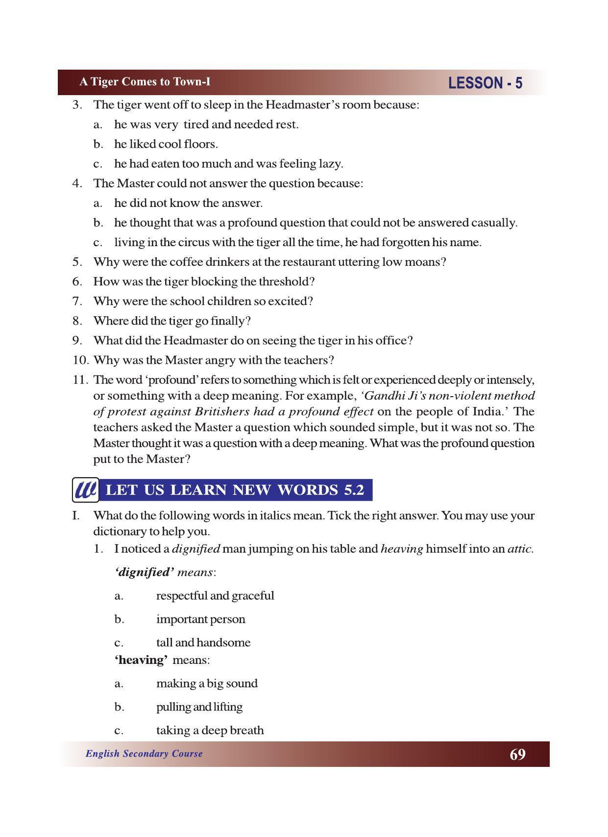 CGSOS Class 10 English eBook (English Medium) - Page 75