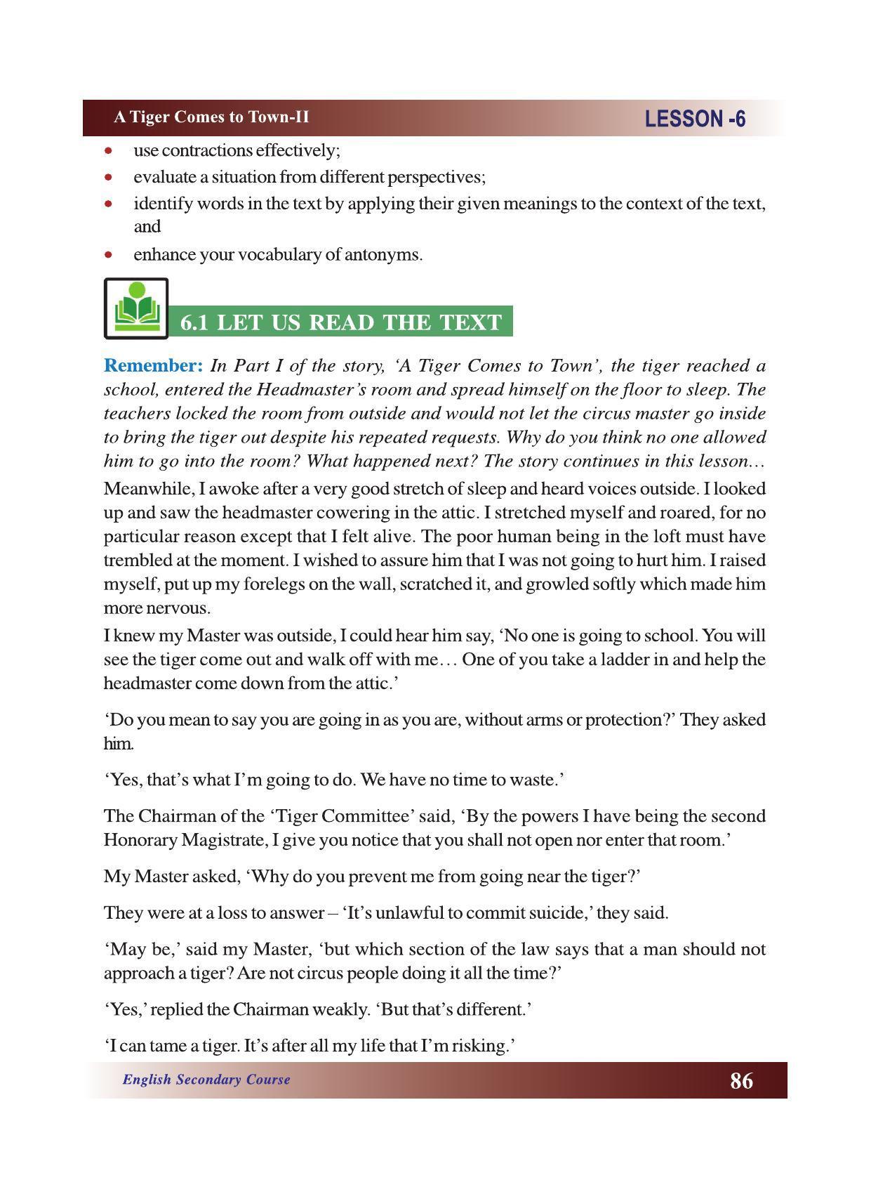 CGSOS Class 10 English eBook (English Medium) - Page 92