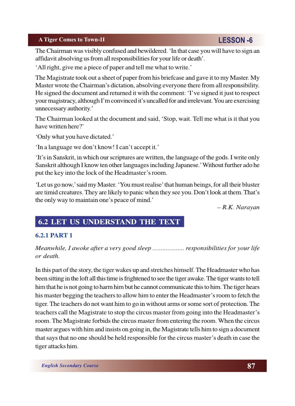 CGSOS Class 10 English eBook (English Medium) - Page 93