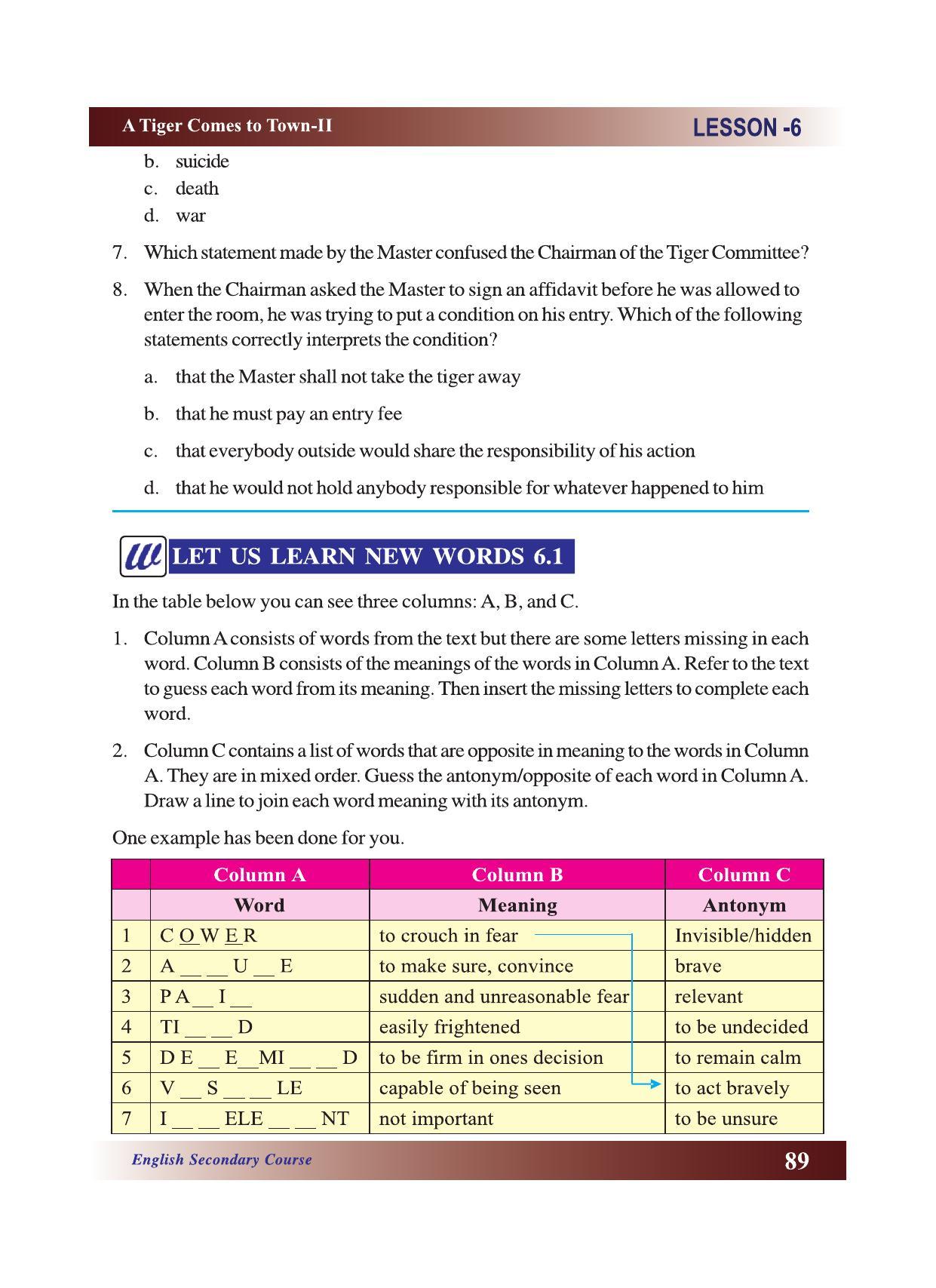 CGSOS Class 10 English eBook (English Medium) - Page 95