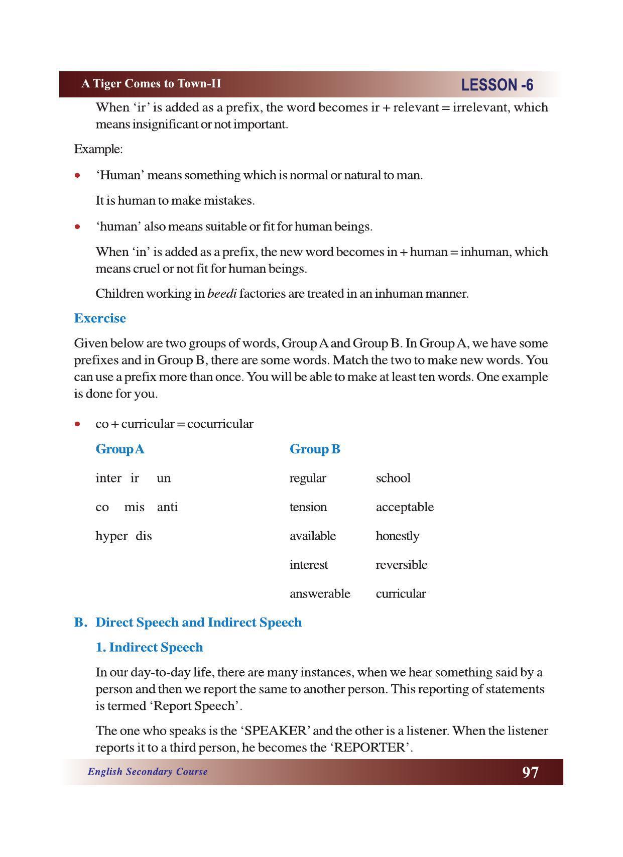 CGSOS Class 10 English eBook (English Medium) - Page 103