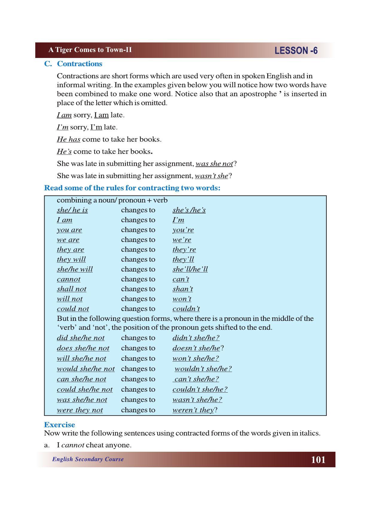 CGSOS Class 10 English eBook (English Medium) - Page 107