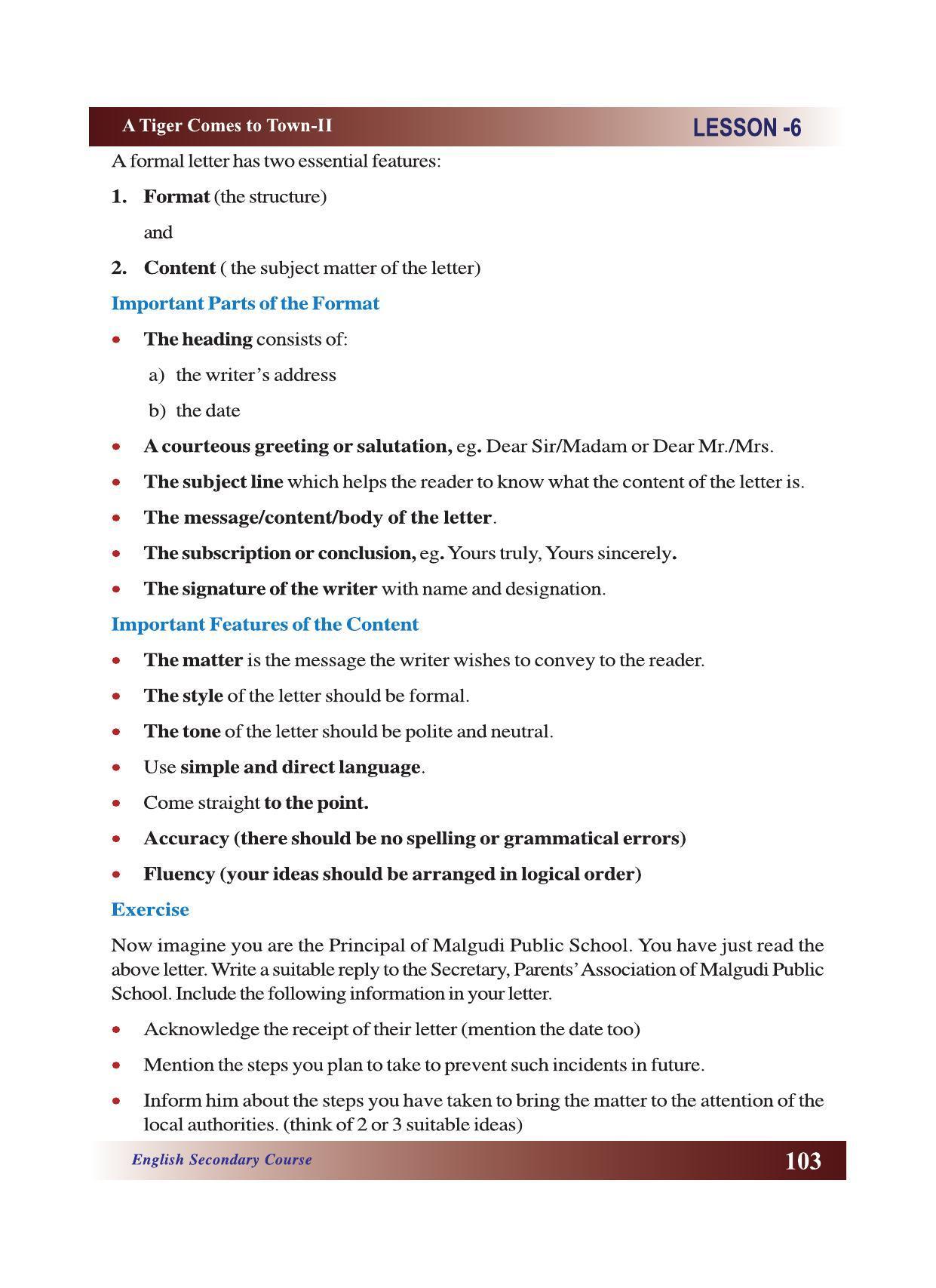 CGSOS Class 10 English eBook (English Medium) - Page 109