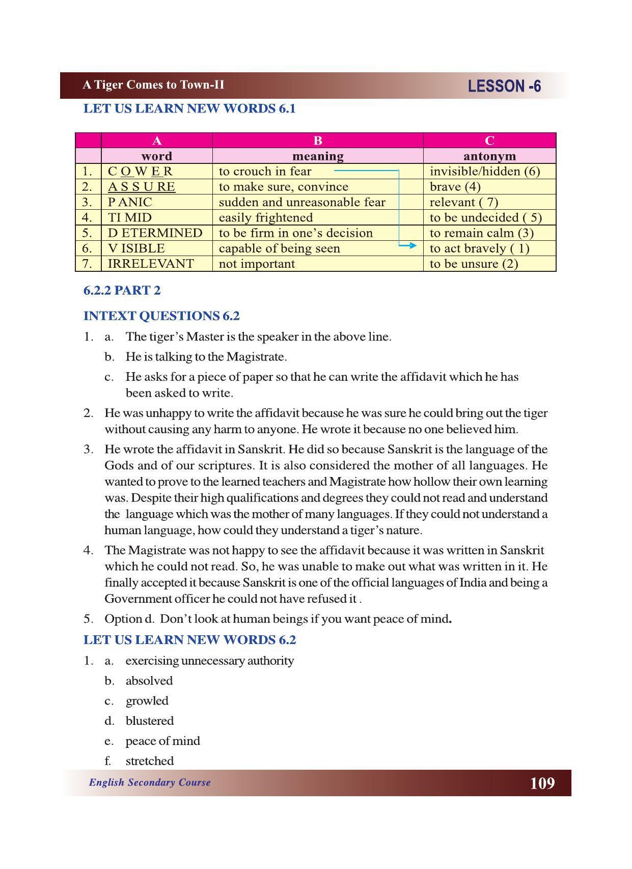 CGSOS Class 10 English eBook (English Medium) - Page 115