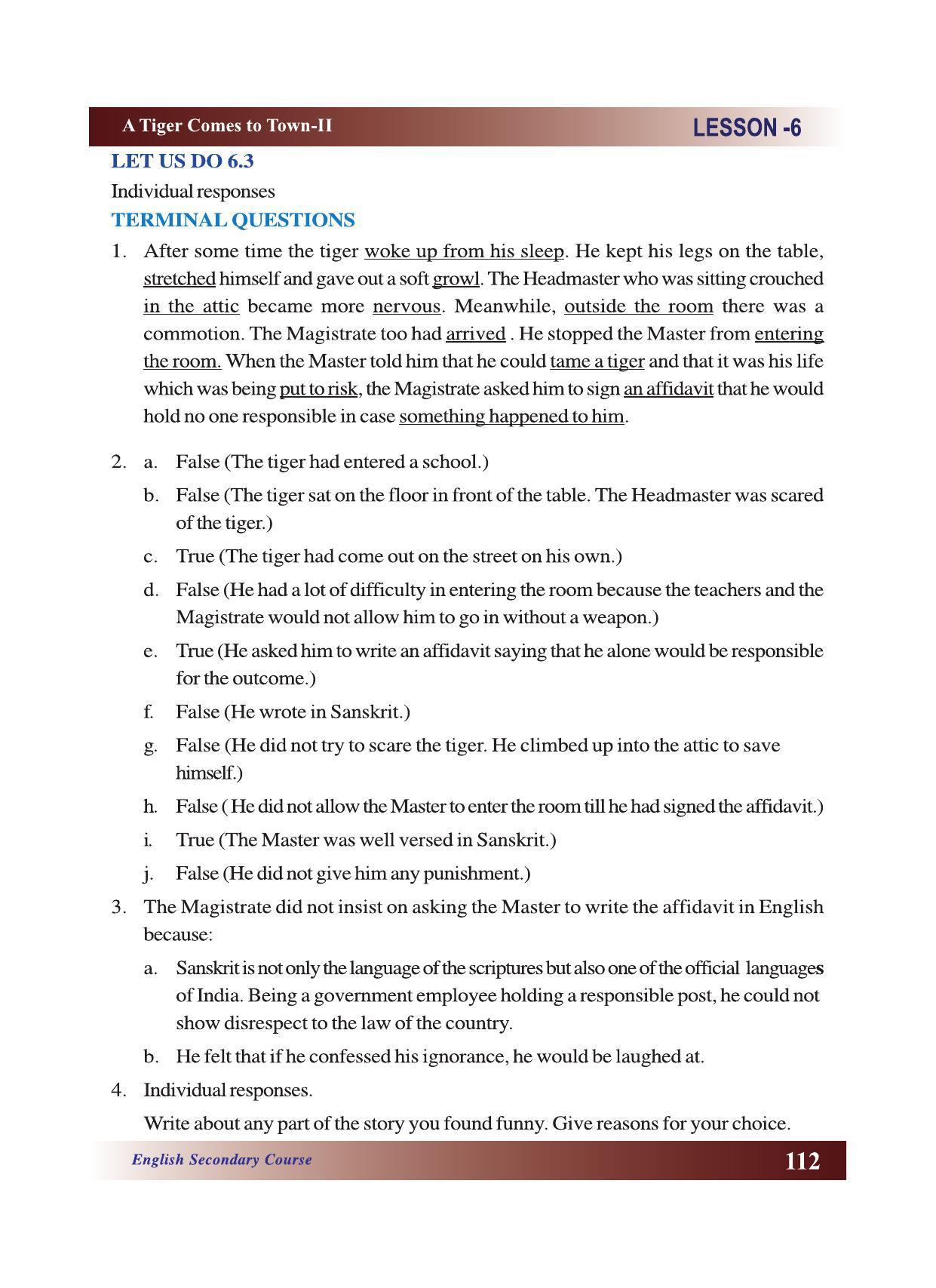 CGSOS Class 10 English eBook (English Medium) - Page 118