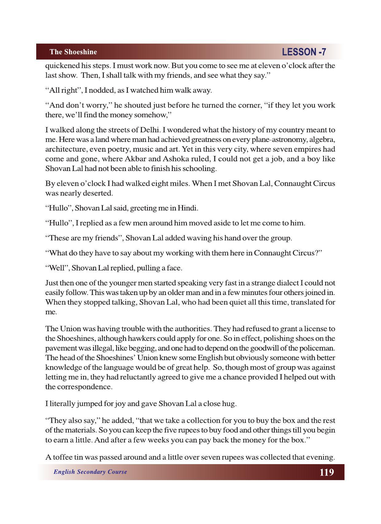 CGSOS Class 10 English eBook (English Medium) - Page 125