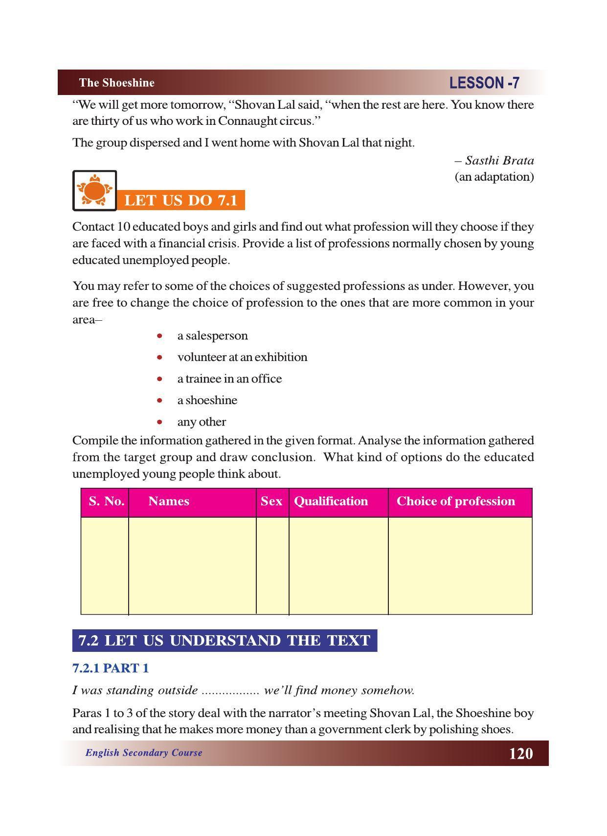 CGSOS Class 10 English eBook (English Medium) - Page 126
