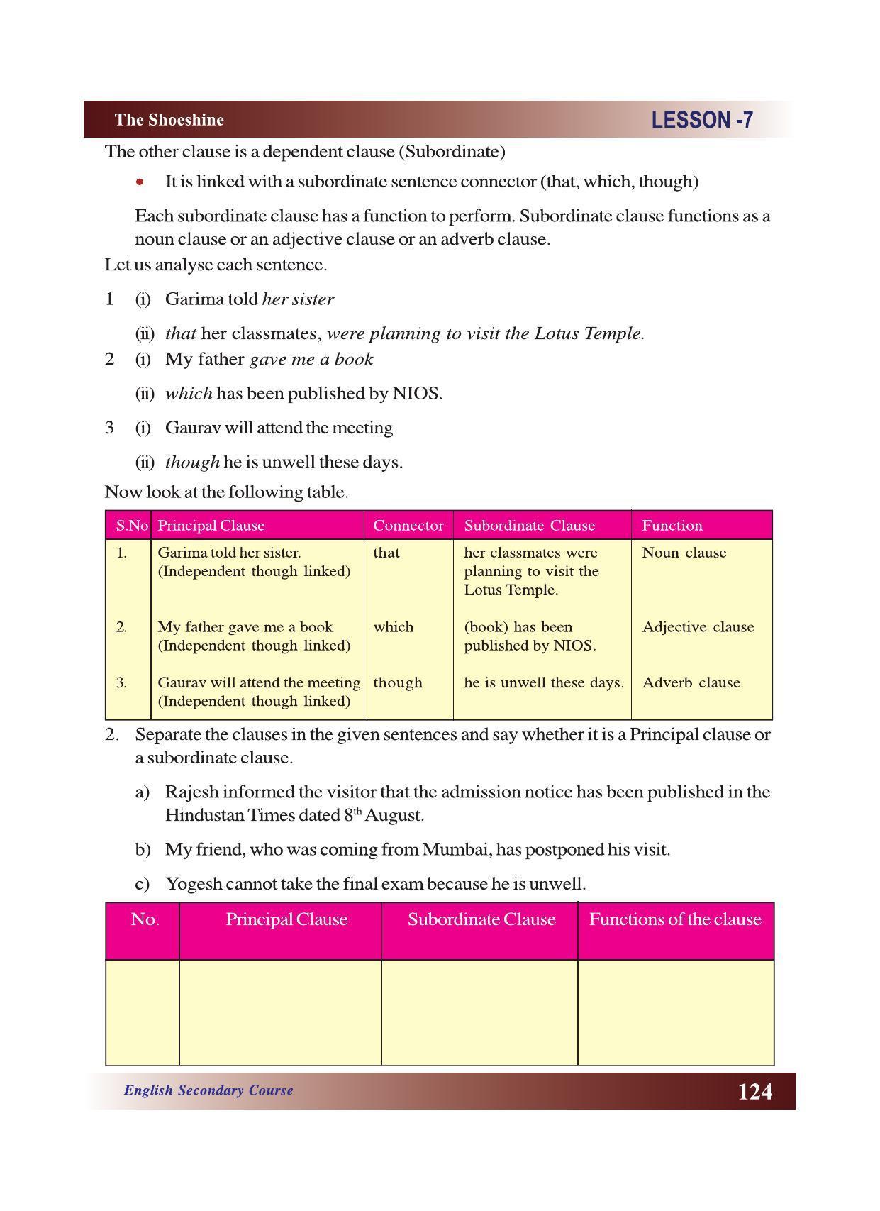 CGSOS Class 10 English eBook (English Medium) - Page 130