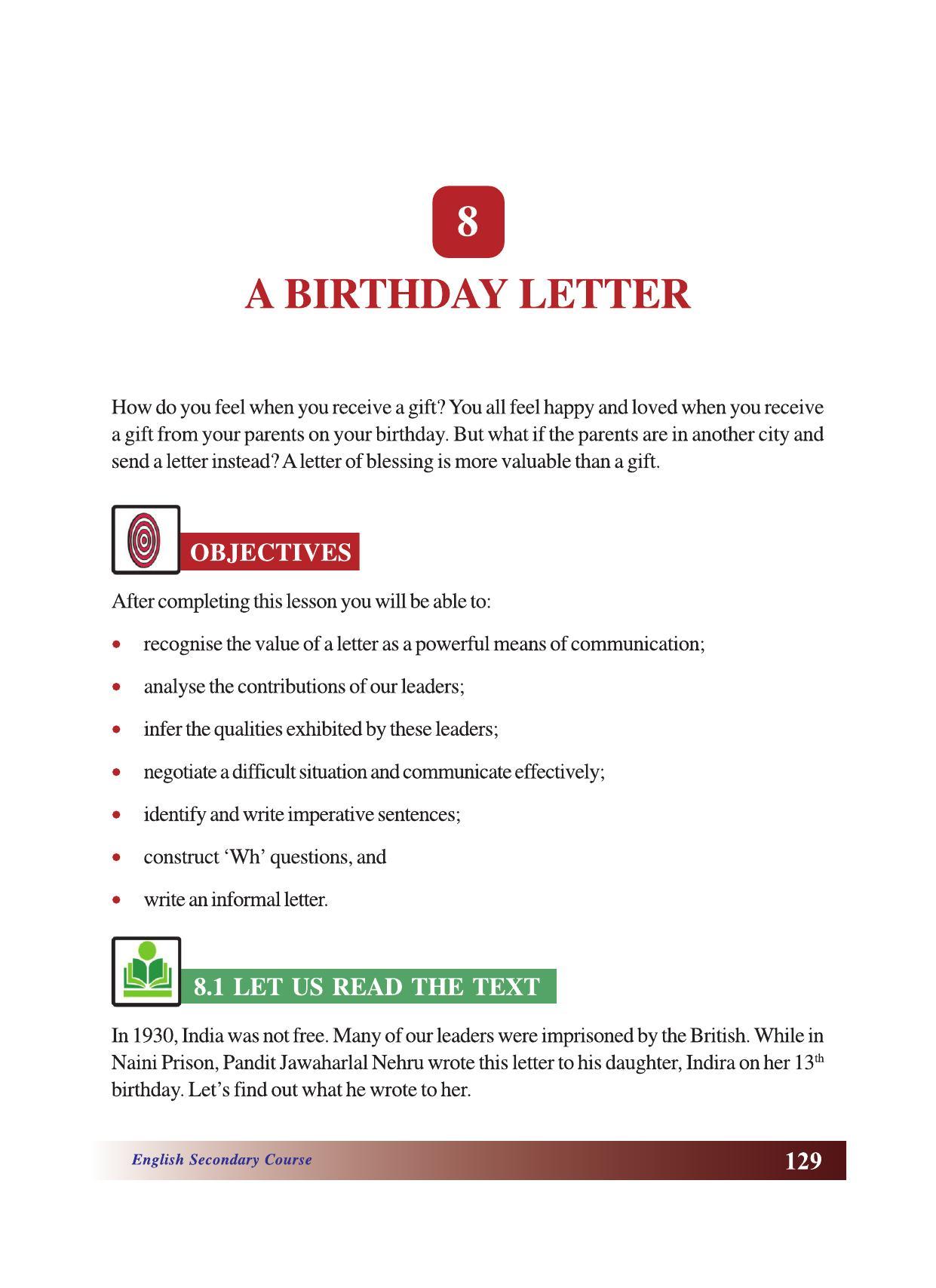 CGSOS Class 10 English eBook (English Medium) - Page 135