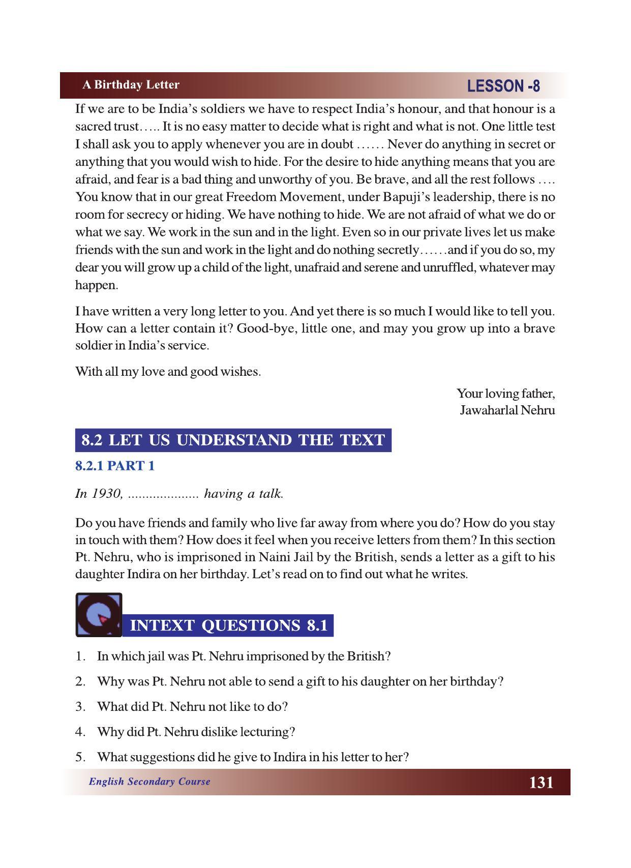 CGSOS Class 10 English eBook (English Medium) - Page 137