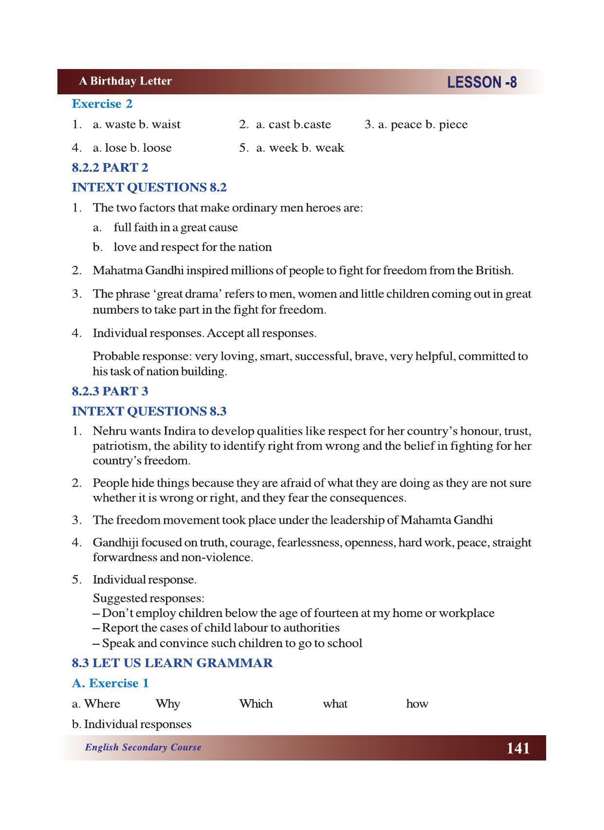 CGSOS Class 10 English eBook (English Medium) - Page 147