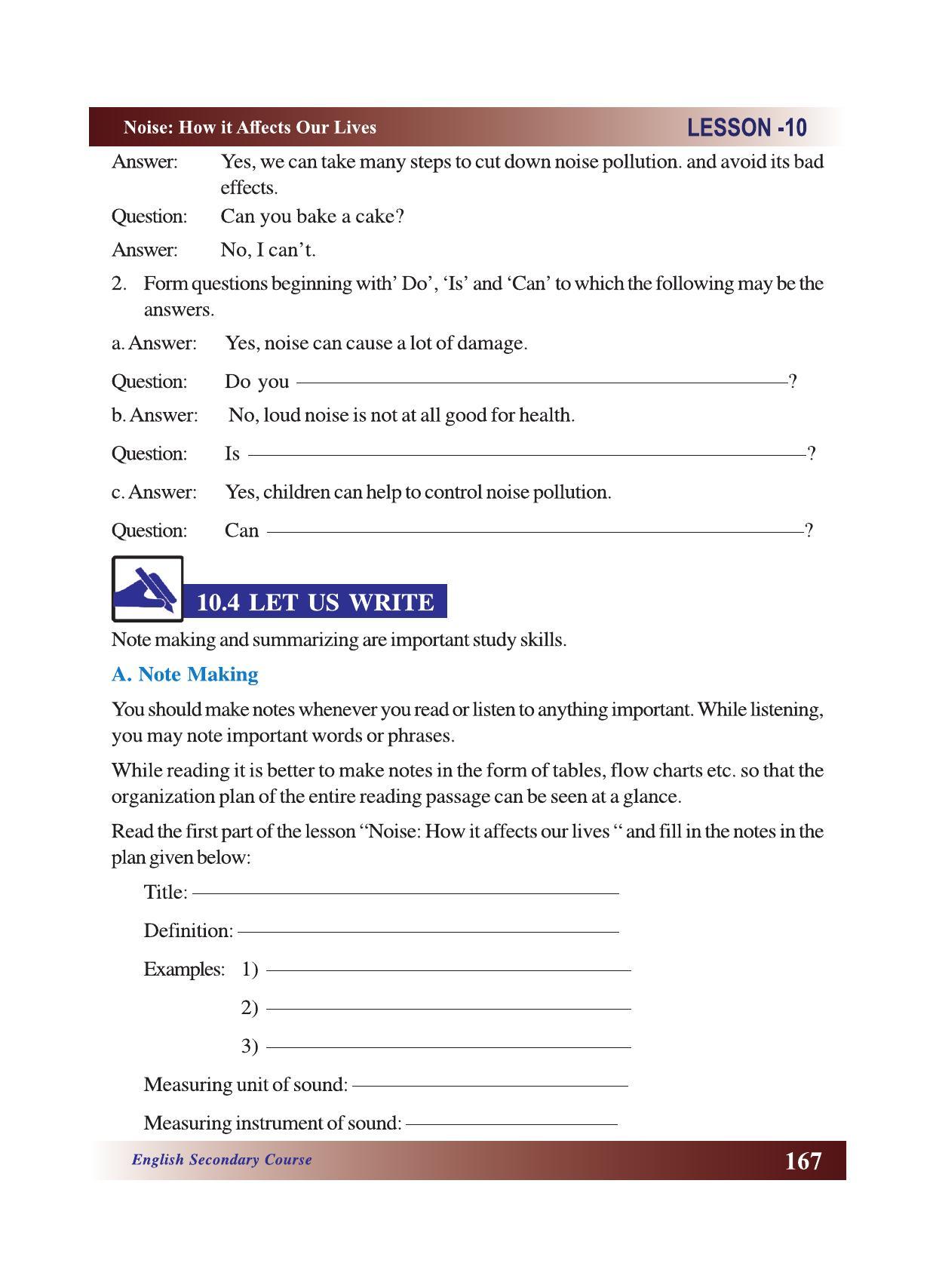 CGSOS Class 10 English eBook (English Medium) - Page 173