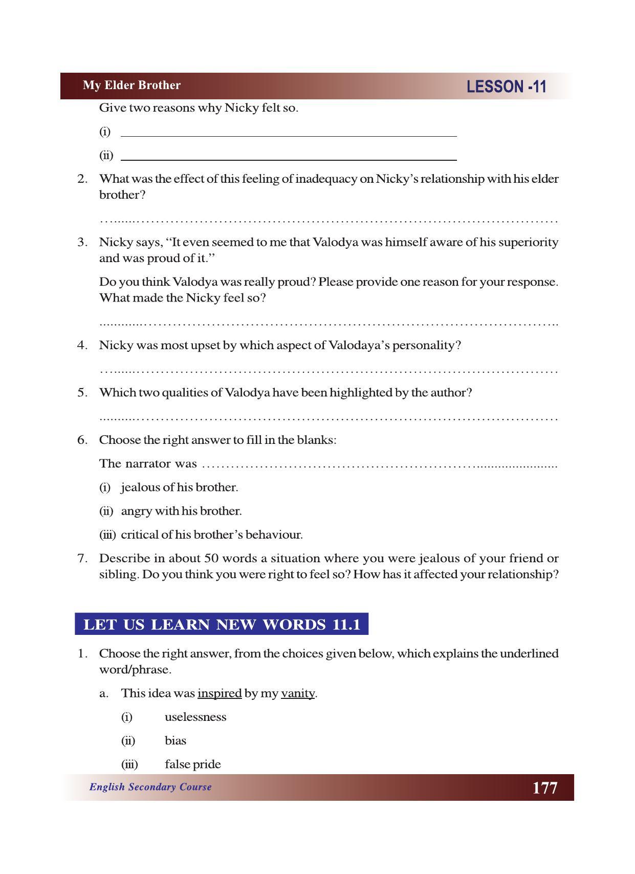 CGSOS Class 10 English eBook (English Medium) - Page 183