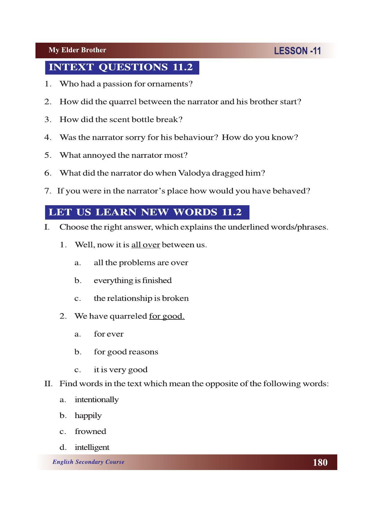 CGSOS Class 10 English eBook (English Medium) - Page 186