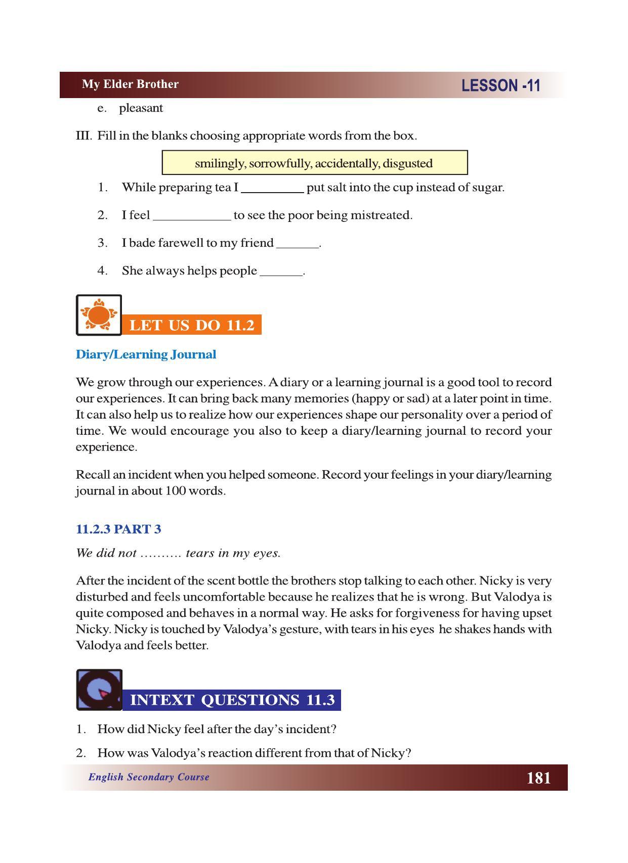 CGSOS Class 10 English eBook (English Medium) - Page 187