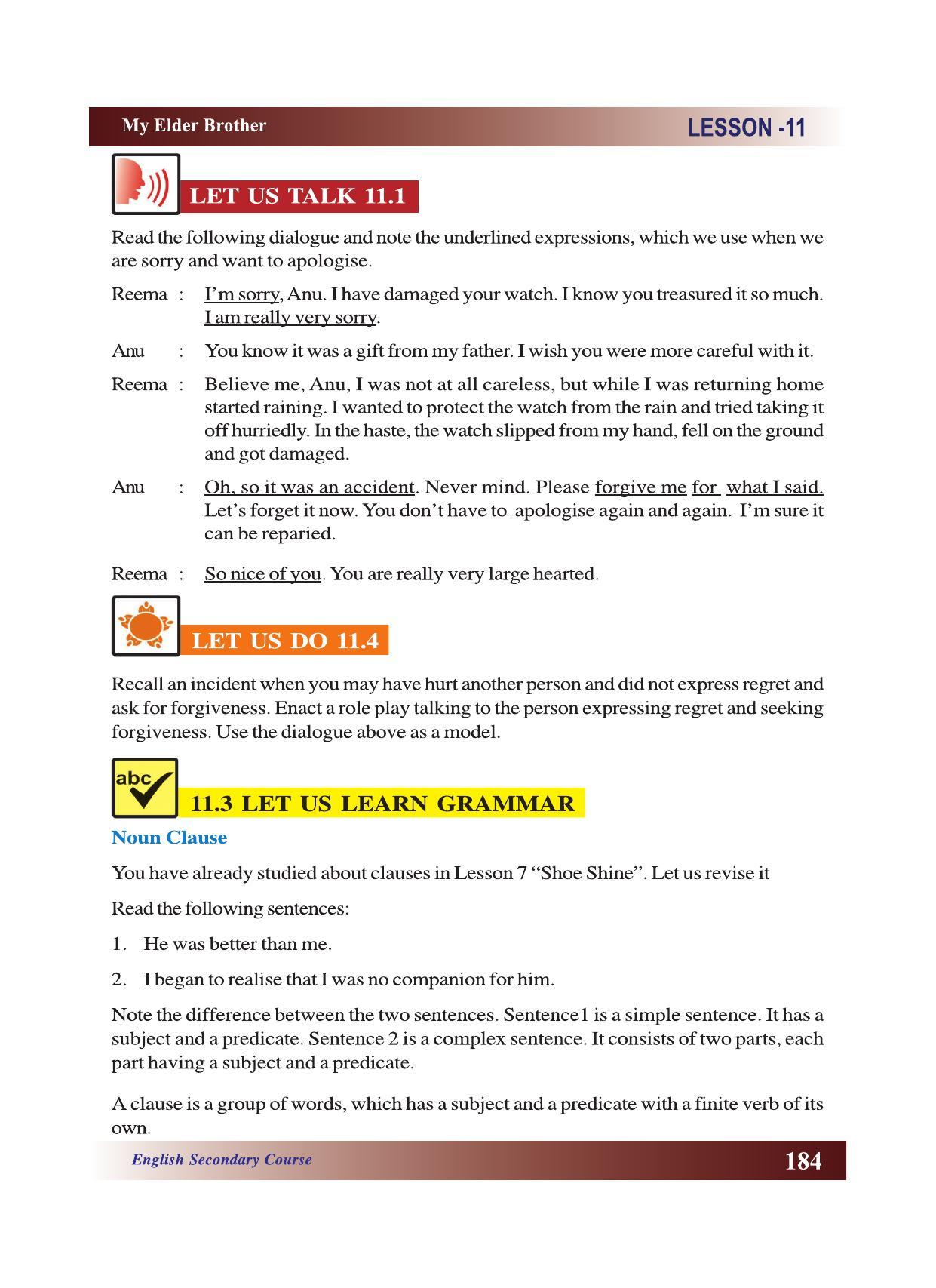 CGSOS Class 10 English eBook (English Medium) - Page 190