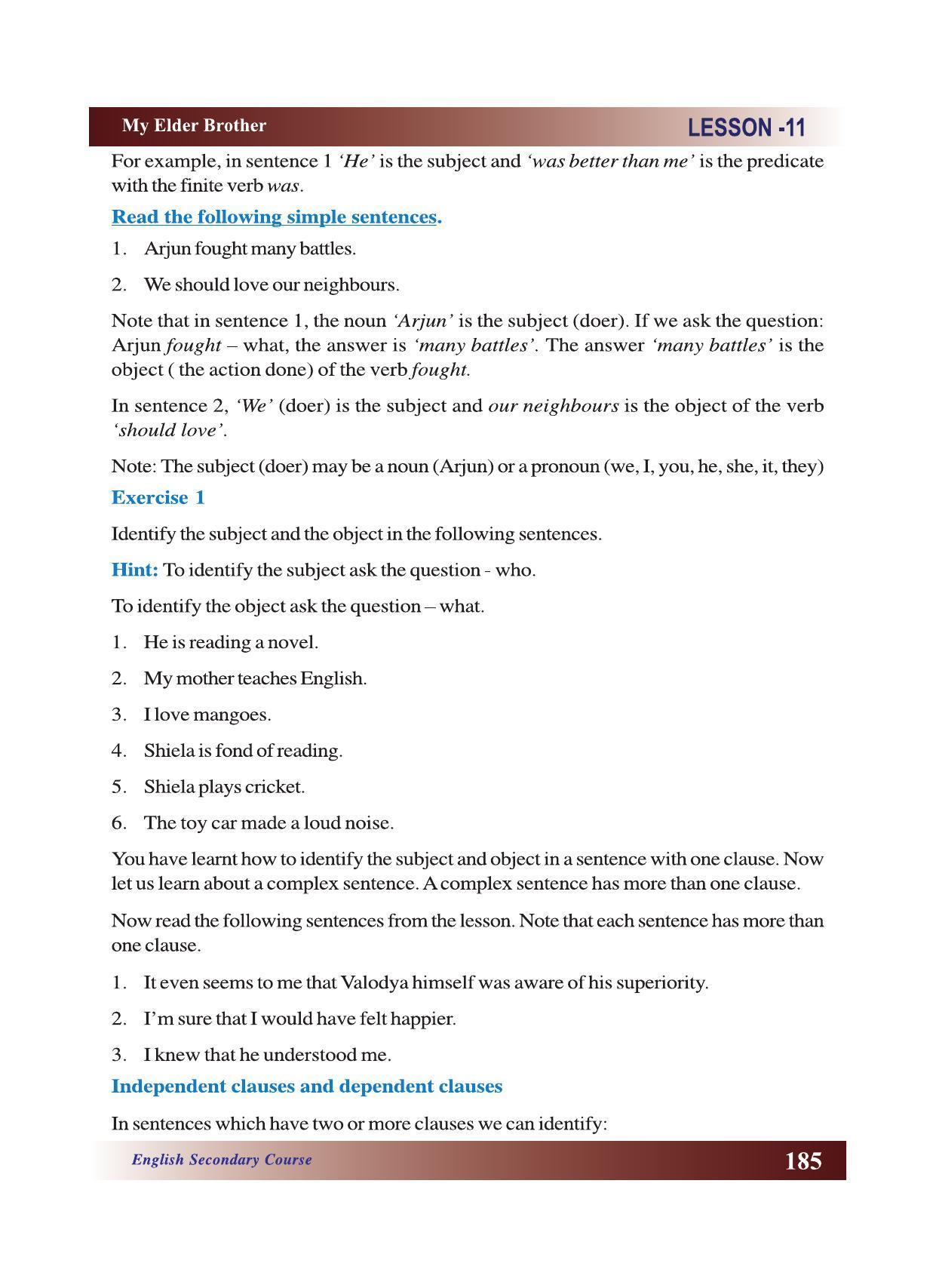CGSOS Class 10 English eBook (English Medium) - Page 191