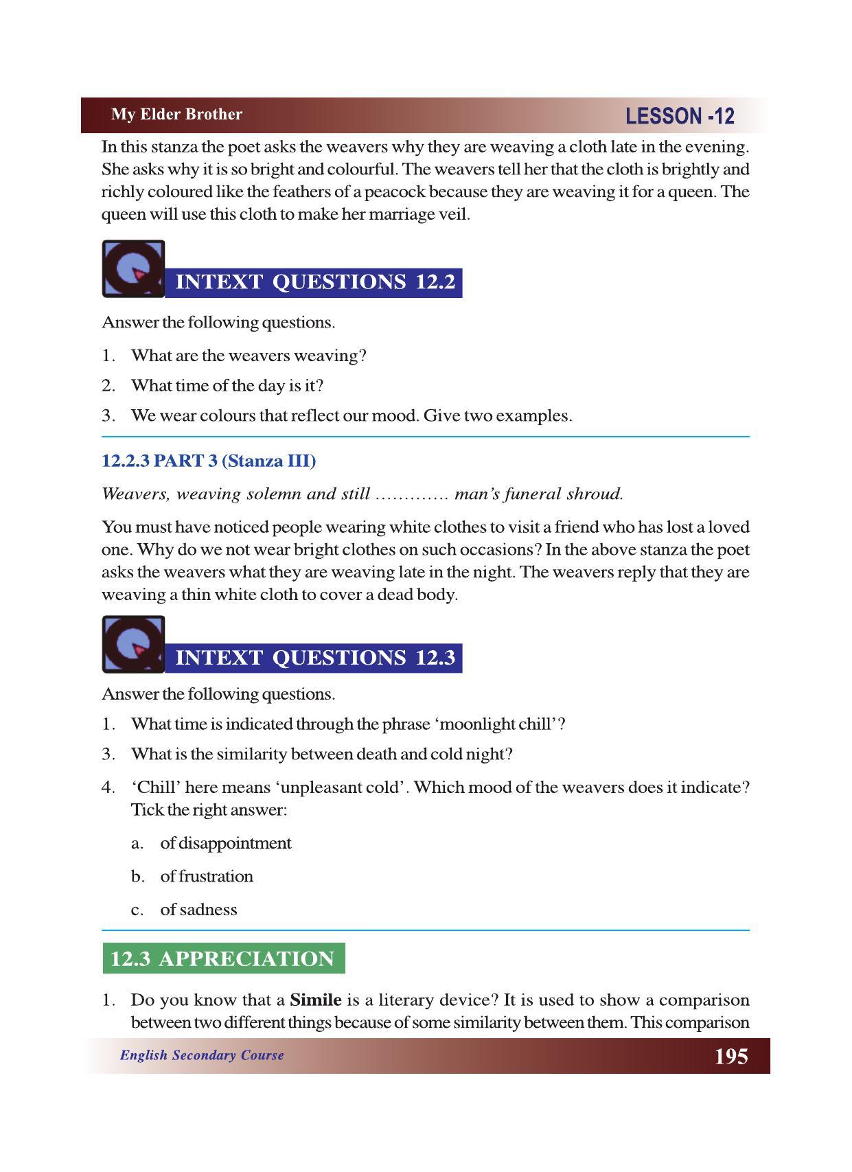 CGSOS Class 10 English eBook (English Medium) - Page 201