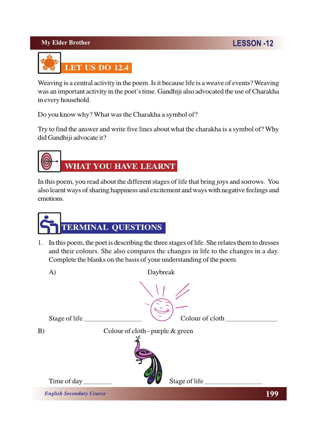 CGSOS Class 10 English eBook (English Medium) - Page 205