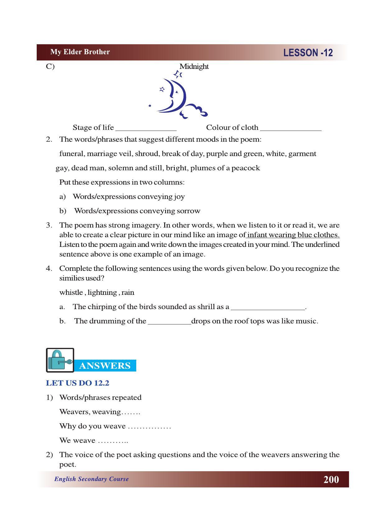 CGSOS Class 10 English eBook (English Medium) - Page 206
