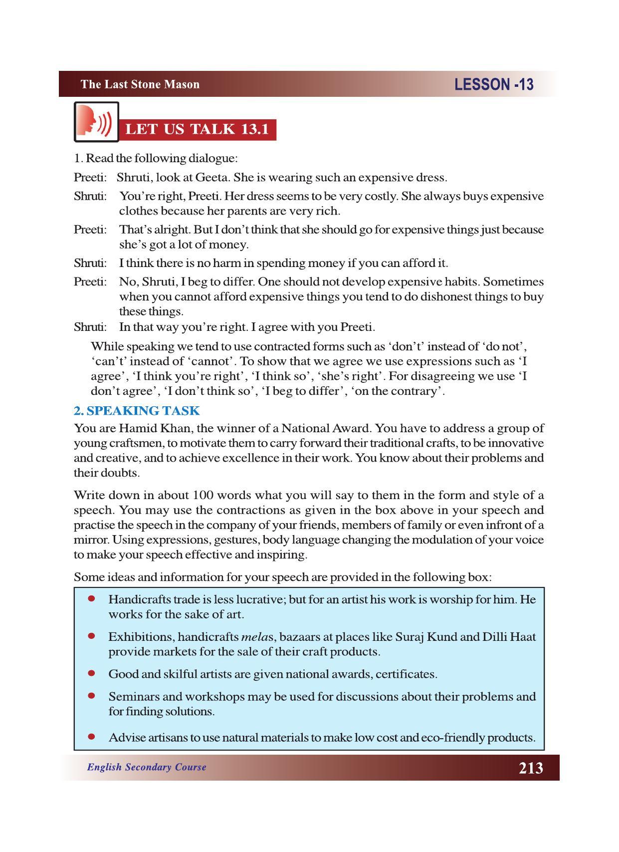 CGSOS Class 10 English eBook (English Medium) - Page 219