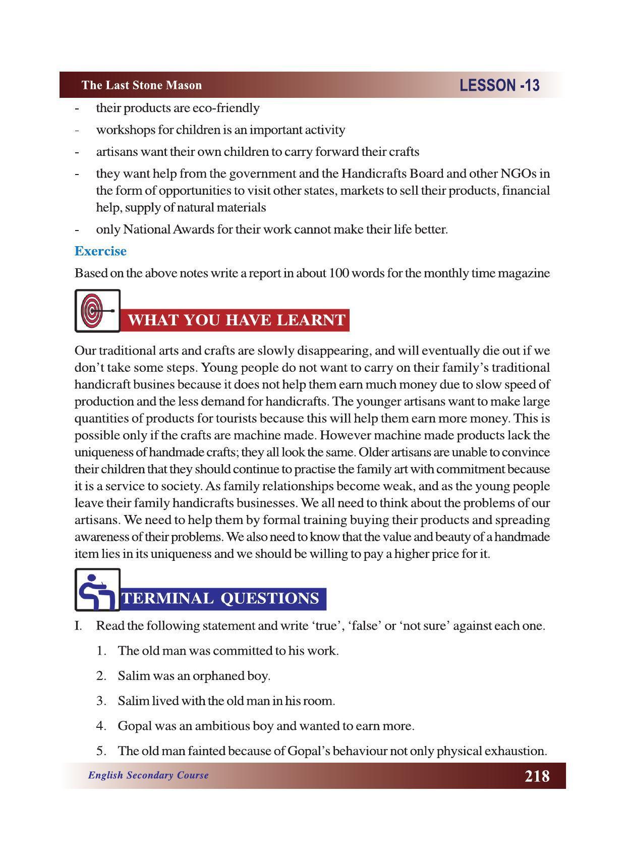 CGSOS Class 10 English eBook (English Medium) - Page 224