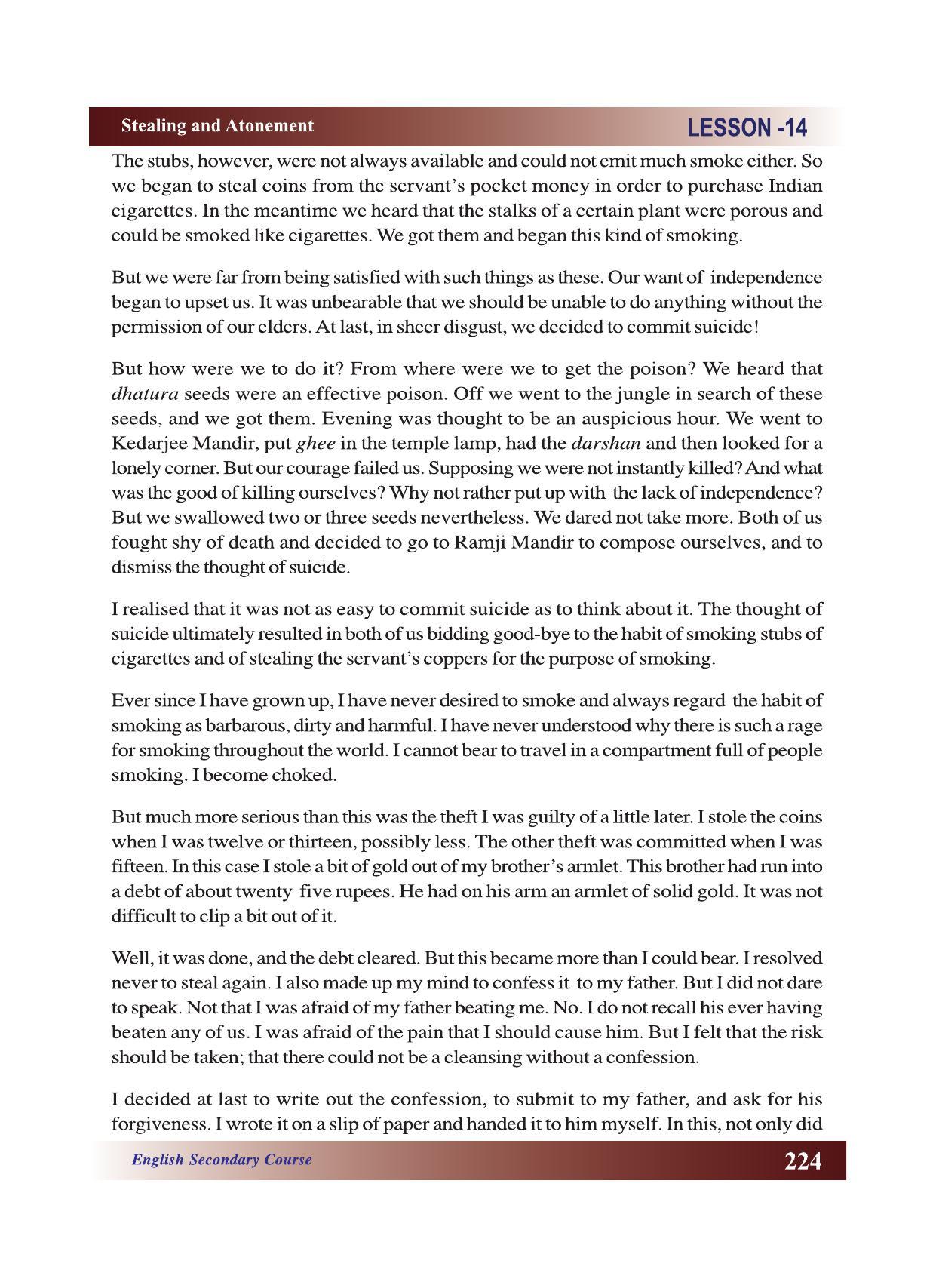 CGSOS Class 10 English eBook (English Medium) - Page 230