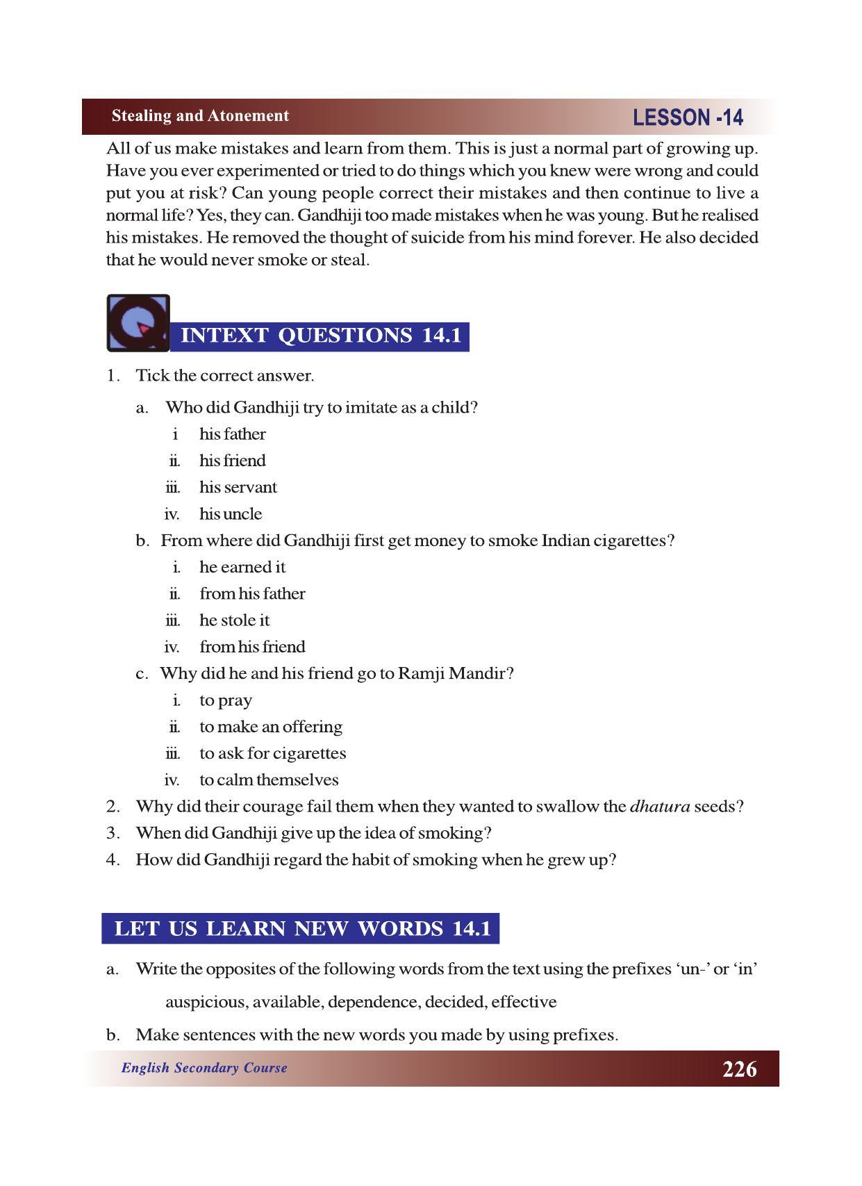 CGSOS Class 10 English eBook (English Medium) - Page 232