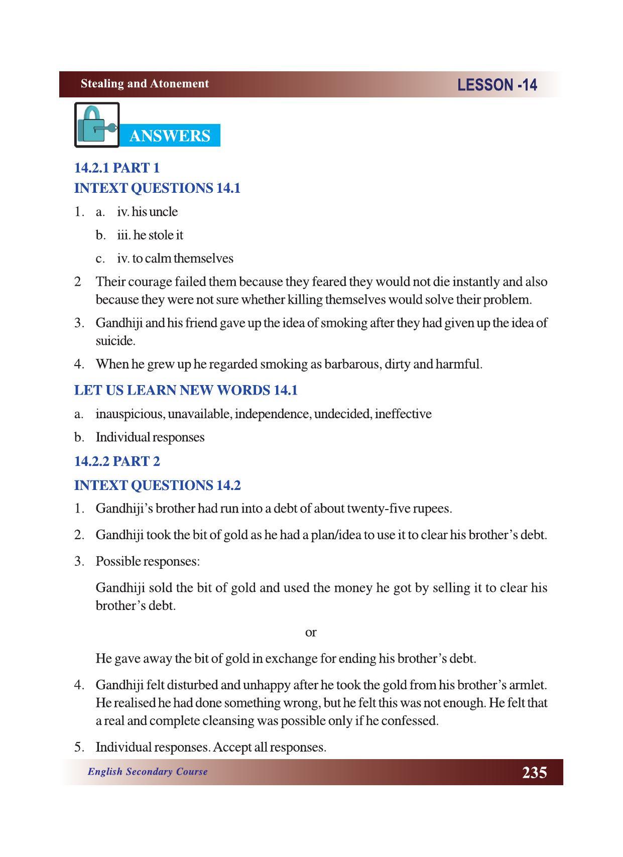 CGSOS Class 10 English eBook (English Medium) - Page 241