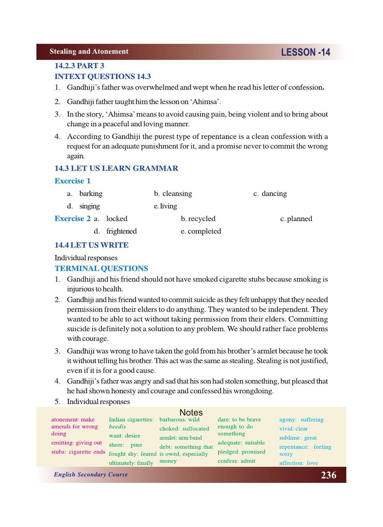 CGSOS Class 10 English eBook (English Medium) - Page 242