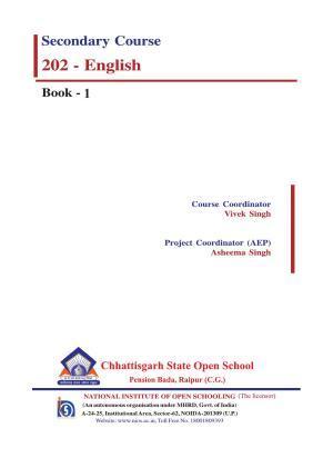 CGSOS Class 10 English eBook (English Medium)