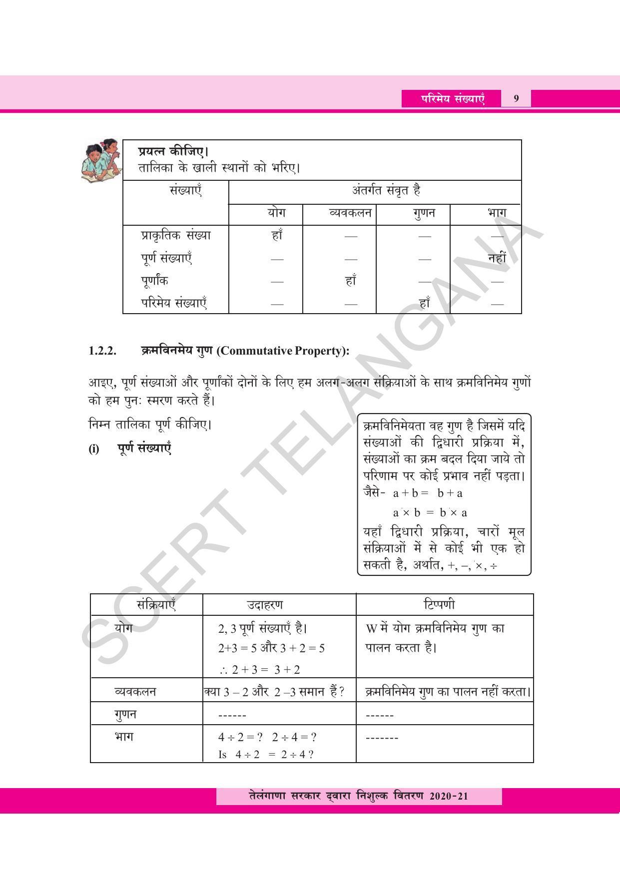 TS SCERT Class 8 Maths  (Hindi Medium) Text Book - Page 21