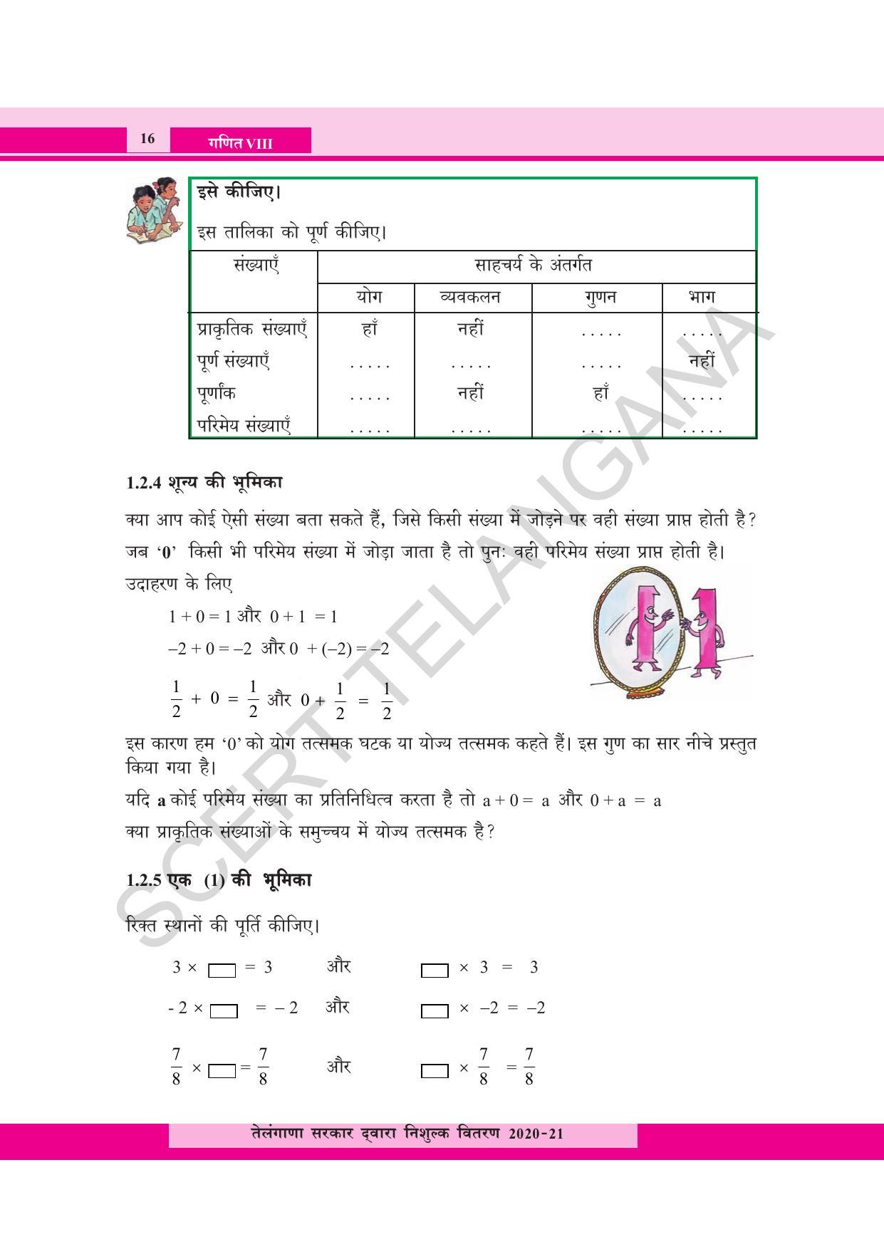 TS SCERT Class 8 Maths  (Hindi Medium) Text Book - Page 28