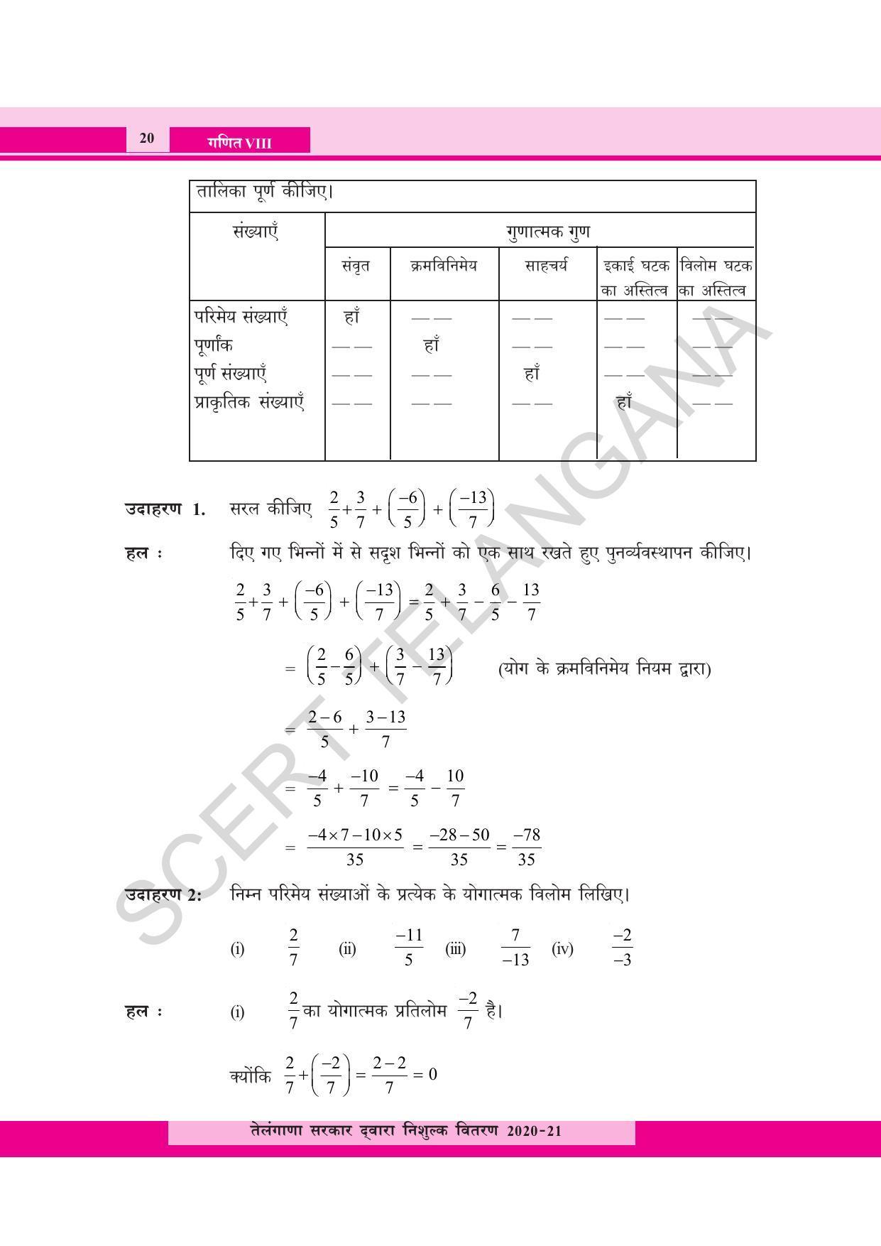 TS SCERT Class 8 Maths  (Hindi Medium) Text Book - Page 32