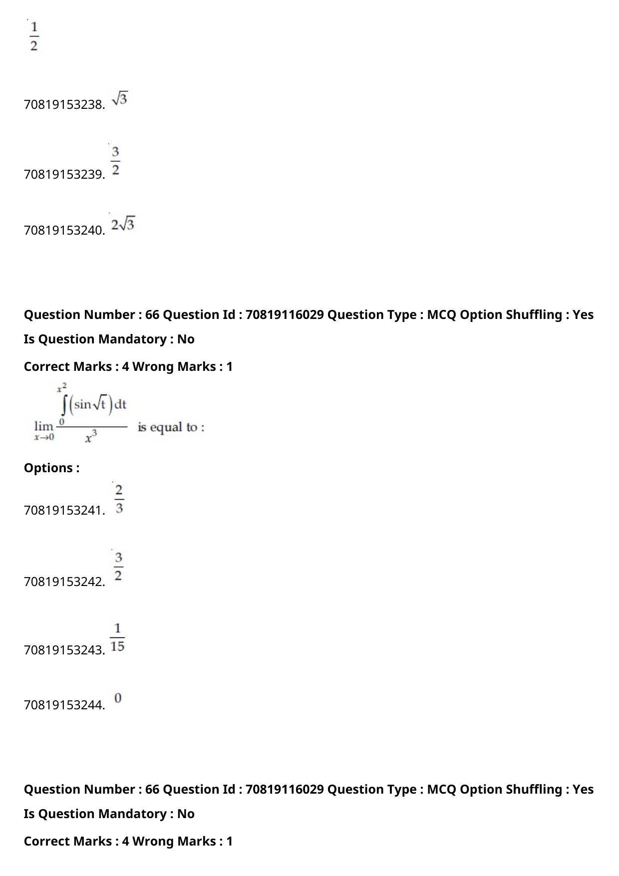JEE Mains 2021: BTech Punjabi (Shift 1) 24-02-2021 Question Paper - Page 78