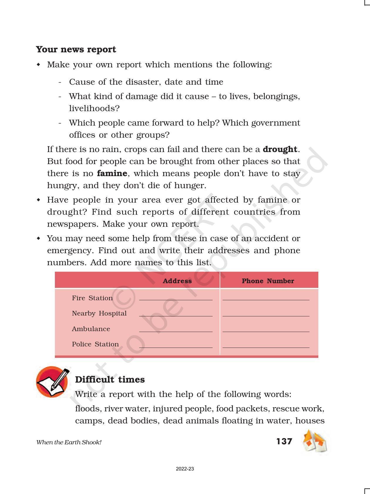 NCERT Book for Class 5 EVS Chapter 14 When the Earth Shook! - Page 7