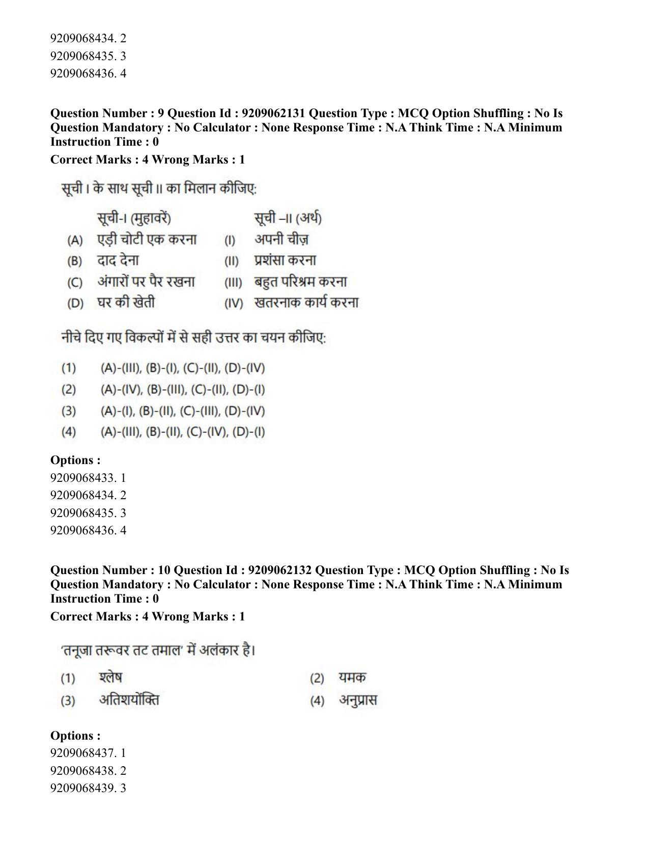 CUET PG 2023: ACQP18 – Sahitya (BHU) (Hindi)-Shift 2 (06-06-2023) Question Paper - Page 15