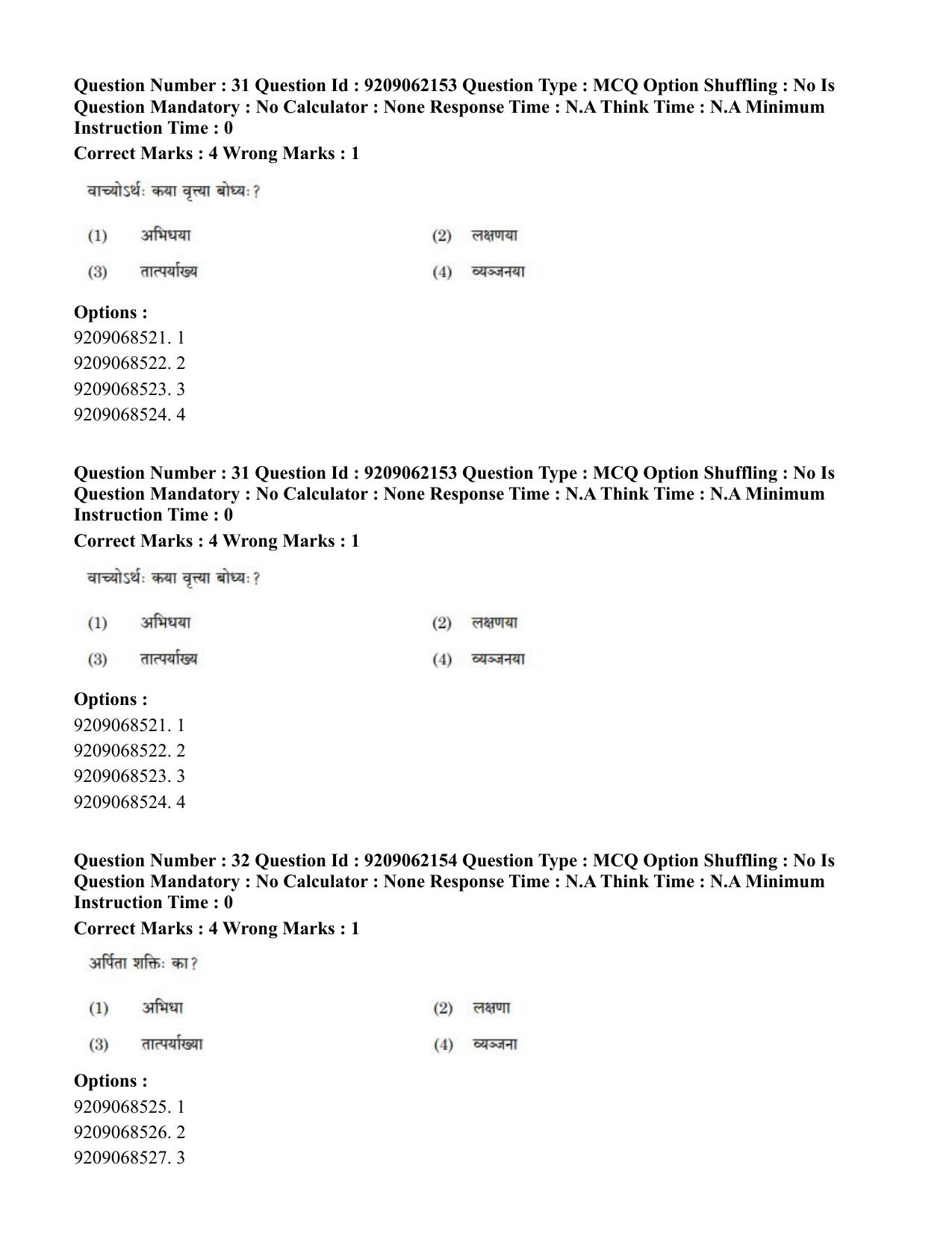 CUET PG 2023: ACQP18 – Sahitya (BHU) (Hindi)-Shift 2 (06-06-2023) Question Paper - Page 45