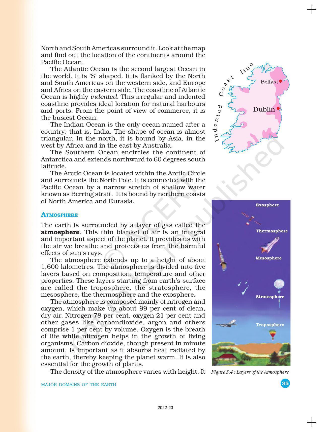 NCERT Book for Class 6 Social Science(Geography) : Chapter 5-Major Domains of the Earth - Page 6